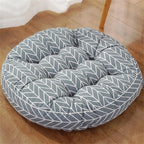 Large Round Floor Cushion, Comfortable Cotton and Linen Boho Meditation Pillow Tatami Seating Cushion for Room Reading Book Nursery Room Balcony,I,60 * 60cm