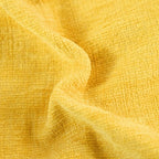 CaliTime Throw Pillow Covers Decorative 18 X 18 Inches Pack of 2 Cotton Thread Stitching Edges Solid Dyed Soft Chenille Cushion Cases for Couch Sofa Bed Living Room Farmhouse Mustard Yellow