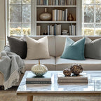 MIULEE Velvet Throw Pillow Covers 18x18 inch, Pack of 2 - Cream White, Soft Solid Decorative Pillow Covers Cushion Cases Modern Luxury Home Decor for Spring Couch Sofa Bedroom Livingroom,Car