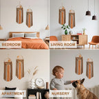 Artilady Macrame Sun Wall Decor Sunset Hanging Tapestry Wall Art Boho Woven Tapestries Large Dream Catcher, Rustic Orange Brown Home Decorations for Bedroom Living Room Nursery (Brown Sunset)