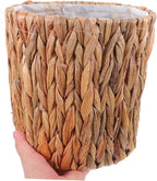 Cabilock Straw Planter with Liner Stylish Indoor Plant Container for Home Gardening