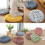 Large Round Floor Cushion, Comfortable Cotton and Linen Boho Meditation Pillow Tatami Seating Cushion for Room Reading Book Nursery Room Balcony,T,60 * 60cm