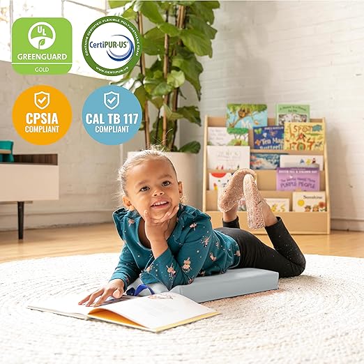 ECR4Kids SoftZone Floor Cushions, Square, Flexible Seating, Contemporary, 6-Piece