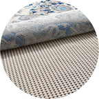 Veken 8 Ft Round Rug Pad Gripper for Hardwood Floors, Non Slip Circle Rug Pads for Area Rugs, Thick Rug Grippers for Tile Floors, Under Carpet Anti Skid Mat, Keep Your Rugs Safe and in Place