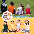 10 Pcs Kids Carpet Circle Seats 16" Kids Classroom Rug Floor Cushions Round Soft Warm Floor Rug Mat for Classroom, Home School Story Time, Group Activity Educational Learning Playing Areas (10)
