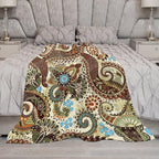 Vintage Bohemian Throw Blanket Indian Mandala Colorful Pattern Blanket for Sofa Bed Couch Chair Or Dorm 40"x50"