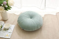 Floor Pillow Meditation Cushion Round Large Floor Pillows Seating for Adults, Velvet Thick Floor Cushions for Yoga Living Room Balcony Outdoor Tatami 18inches（Green）
