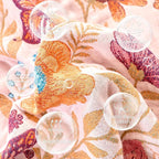 Boho Throw Blanket for Couch Sofa Chair Cotton Spring Blankets for Bedroom Living Room All Season Soft Lightweight Reversible Floral Butterfly Embroidery Decorative Throws 50"x60" Home Decor