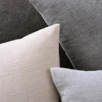 Set of 4 Soft Textured Decorative Throw Pillow Covers 18x18 Inch Cozy Farmhouse Cushion Cover Square Accent Pillow Cases for Bed Couch Sofa Living Room, Grey Series