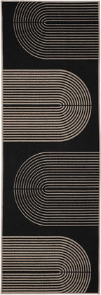 GarveeHome Modern Rainbow Easy Jute Runner Rug, 2x8 Runner Rug for Hallways - Non-Slip Indoor Outdoor Carpet, Washable for High Traffic Laundry Room, Kitchen, Entryway