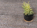 Unique Loom Braided Jute Collection Area Rug - Dhaka (5' 1" x 8' Rectangle, Gray)