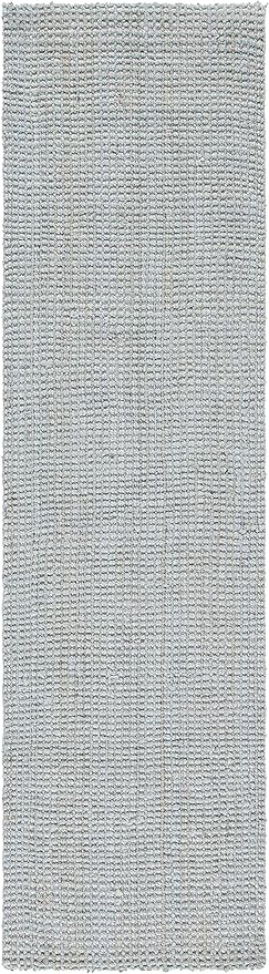 SAFAVIEH Natural Fiber Collection Runner Rug - 2'3" x 9', Grey, Handmade Farmhouse Jute, Ideal for High Traffic Areas in Living Room, Bedroom (NF730F)