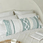 Decorative Boho Lumbar Pillow Cover 14x36 – Beautiful Throw Pillow with Soft Texture for Bed, Couch Decor or as Body Cushion – A Stylish Addition to Your Bedroom