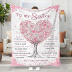 Aipon Sister Gifts Blanket, Sisters Birthday Gifts for Sister, to My Sister Blanket 50"x 60", Big Sister Gift for Sister Wedding Graduation, Sister Blankets from Sister Adult Best Sister Ever Gifts