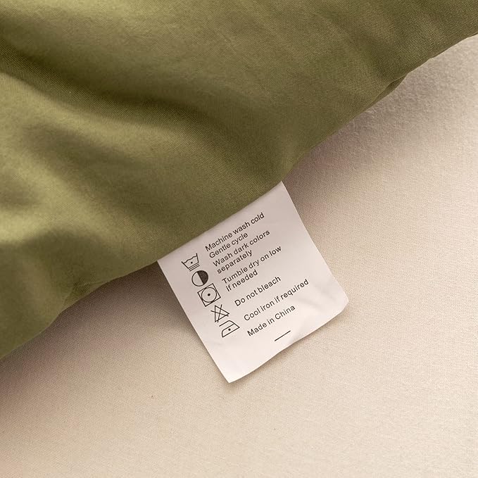 ROSGONIA Queen Comforter Set Olive Green, 3pcs Bedding Sets Queen (1 Boho Olive Comforter & 2 Pillowcases), All Season Lightweight Blanket Quilt