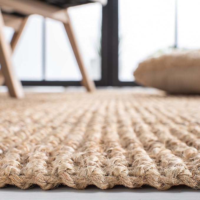 SAFAVIEH Natural Fiber Collection Runner - 2'3" x 18', Natural, Handmade Jute, Ideal for The Living Room, Dining, Bedroom (NF809A)