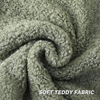 FUTEI Sage Green Throw Pillow Covers 20x20 Inch Set of 2,Furry Faux Fur Teddy Boucle Textured Cushion Covers,Soft Fluffy Decorative Pillow Case,Home Decor for Couch Bed Living Room Office Car