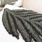 Linen Green Leaf Throw Pillow Cover, Tasseled Square Pillowcase with Tufted Tropical Fern Leaves, Modern Decorative Sham for Rustic Spring Summer Home Outdoor Decor, 18x18 inches, 1PCS