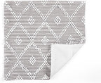 Lush Decor Adelyn Decorative Throw Pillow Cover, 20" W x 20" L, Light Gray - Square Pillow - Gray Diamond Pillow - Textured Pillows - Hygge Decor - Farmhouse Throw Pillows For Bed, Couch, Or Chair