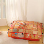 THE ART BOX 35" X 35" Large Boxed Shaped Premium Hypoallergenic Square Stuffer Best for Meditation Floor Pillow Cover, Mandala Ottoman Cushion Cover, Dog Beds, Lounger, Pet Beds