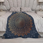 Boho Flower Throw Blanket Mandala Bohemian Aesthetic Paisley Hippie Blanket for Sofa Bed Couch Chair Or Dorm 30"x40"