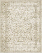10x12 Area Rug Washable Rugs: Large Living Room Rug Stain Resistant Non Slip Distressed Vintage Low Pile Faux Wool Soft Carpet for Bedroom Farmhouse Dining Room Kids Playroom Nursery