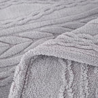 YUSOKI Twin XL Blanket Single Layer,Weight(3.1lb),370GMS-3D Stylish Design for Gift Home Decor (Light Grey,65"x90")