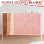 8 Pcs 3D Boho Baby Blanket for Girls Boys Fluffy Toddler Blanket Soft Warm Newborn Toddler Receiving Crib Stroller Blankets Infant Gift for Baby Shower, 32" x 24" (Rainbow)