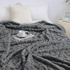 Aganear Blanket King Size - Lightweight Portable Fuzzy Cozy Soft for Couch, Sofa, Bed, Office - Breathable, Skin-Friendly for All Season Accessories (108"x90", Gray)