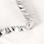 Lush Decor Ruffle Skirt Bedspread Set - 3-Piece Luxurious Farmhouse Bedding - Elegant Ruffle Detail - Timeless Style - Soft Lightweight Sheets - Full, White