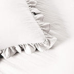 Lush Decor Ruffle Skirt Bedspread Set - 3-Piece Luxurious Farmhouse Bedding - Elegant Ruffle Detail - Timeless Style - Soft Lightweight Sheets - King, White