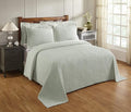 Better Trends Chenille Bedspreads Full/Double Size, Sage 100% Cotton Chenille Stripe Design Tufted Bedding Coverlet Soft Lightweight, 81"x110" 1 Pieces Jullian Collection