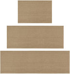 Artoid Mode Washable Non Slip Kitchen Rugs and Mats Set of 3, Rubber Backing Absorbent Kitchen Mats for Floor Front of Sink - 24"x36"+24"x60"+24"x72"