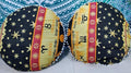 CRAFT KALA Mandala Floor Pillow Cushion Cover Seating Throw Cover Hippie Decorative Bohemian Ottoman Poufs Pom Pom Pillow Cases Indian Cotton Living Room Home Décor 24" Round Set of 2, Yellow Zodiac
