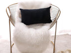 NiNi ALL Decorative Throw Pillow Covers Pack of 2 Velvet Throw Pillow Cases for Couch Sofa Bed Car Office Pillows Cover Bedroom Living Room Outdoor Black Pillow Covers 12x20 Inch