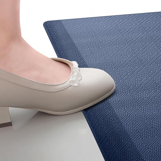 Mattitude Kitchen Mat Cushioned Anti-Fatigue Floor Mat Water Resistant Non-Slip Mats and Rugs Standing and Comfort Desk Mats for House Sink Office Laundry (Blue, 17.3"x60")