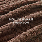 lifein Throw Blanket for Couch-Dark Brown Boho Throw Blanket, Soft Fleece Plush Lightweight Blankets&Throws for All Seasons, Fuzzy Decorative Blankets for Livingroom Bed Sofa Chair (50x60, Dark Brown)
