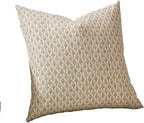 Floral Pillow Covers 20x20 Pillow Cover Block Print Couch Pillows for Living Room Decorative Neutral Accent Throw Pillow Covers, 1PC, Cognac Brown