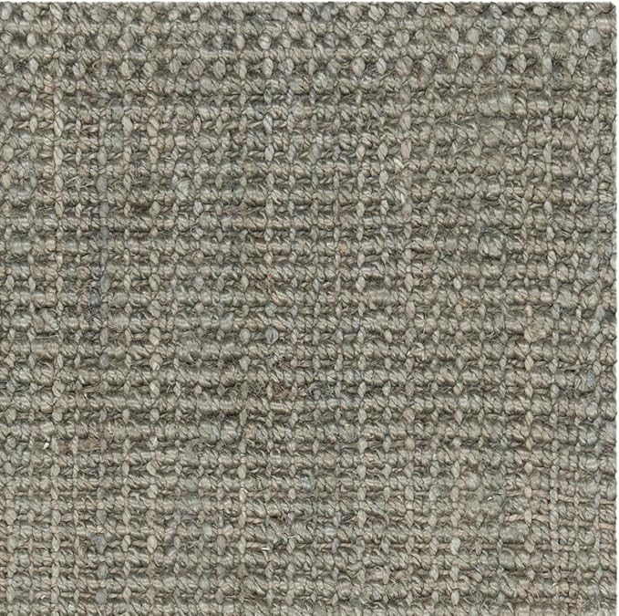 SAFAVIEH Natural Fiber Collection Accent Rug - 3' x 5', Green & Grey, Handmade Farmhouse Jute, Ideal for High Traffic Areas in Entryway, Living Room, Bedroom (NF730B)
