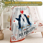 Valentines Day Decorative Throw Blanket Gifts for Her Him Wedding Anniversary Decoration Romantic I Love You Fleece Blankets for Women Men Wife Husband Couple, Birthday Decor, 40x50 Inch