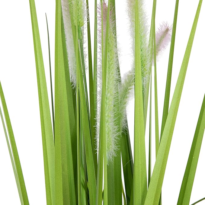 Northlight Artificial Onion Grass in Pot, 24", Green
