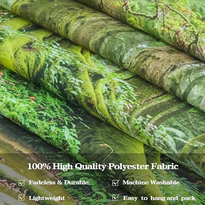 Accnicc Forest Tapestry Green Nature Tree Wall Tapestry for Bedroom Aesthetic Jungle Outdoor Landscape Extra Large Tapestries Wall Hanging for Dorm Living Room Decor 90 x 68 Inch