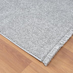 LUXE WEAVERS Solid Machine Woven Gray 8x10 Area Rug, Indoor Stain-Resistant Carpet