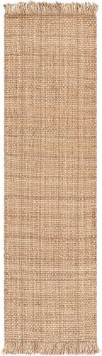 SAFAVIEH Natural Fiber Collection Area Rug - 2'3" x 8' Runner, Natural, Handmade Jute, Ideal for Living Room, Hallway, Foyer, Entryway, Bedroom (NF602A)