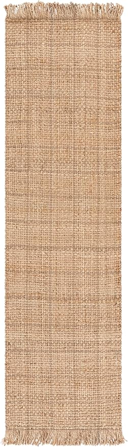 SAFAVIEH Natural Fiber Collection Area Rug - 2'3" x 8' Runner, Natural, Handmade Jute, Ideal for Living Room, Hallway, Foyer, Entryway, Bedroom (NF602A)