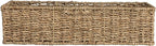 Household Essentials Handwoven Seagrass Rectangular Storage Basket, Natural