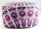 Indian Mandala Floor Pillow Pouf Cover Hippie Cotton Cushion Ottoman Cover Bohemian Meditation Seating Throw Decorative Footstool Decorative Kids Bean Bag