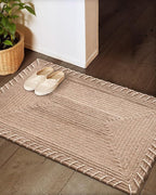 Color&Geometry Handwoven Jute Entry Rug - Natural Textured Front Door Mat 32"x48", Non-Slip Durable & Eco-Friendly Doormat for High-Traffic Entrance, Rustic Farmhouse Welcome Mat, Jute Sand