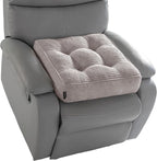HIGOGOGO Tufted Corduroy Recliner Seat Cushion for Elderly, High Density Foam Large Square Seat Cushion for Recliner Chair, Floor Pillow, Office Chair, Car, No Pressure on Thighs, 20x20x4