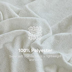 Simple&Opulence Soft Chenille Throw Blanket 50'' x 60'' - Cozy Fluffy Blanket with Fringe Tassel, Farmhouse Boho Blankets for Couch Bed Office Chair Gift Home Decor All Season Use, Cream